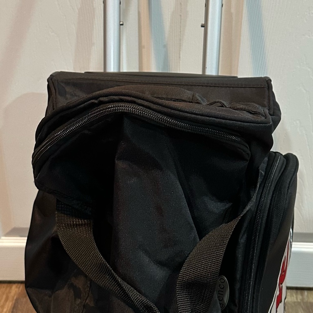 Kansas City Black Sports Rolling Duffel Bag - Picture 5 of 7